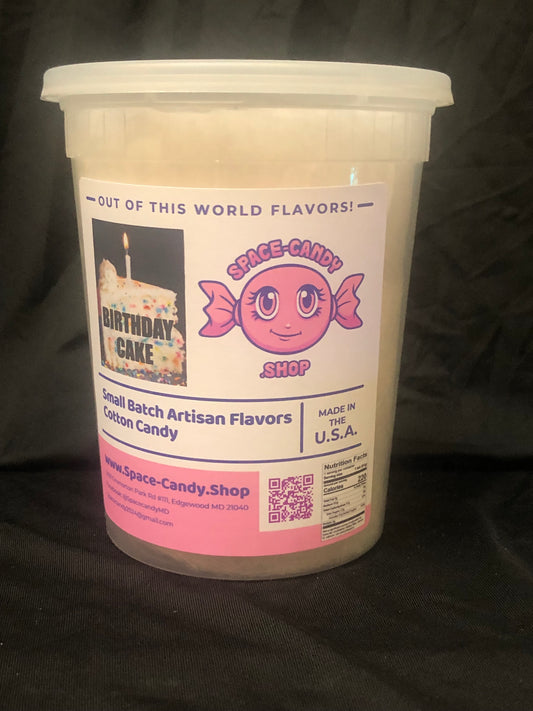 Birthday Cake Classic Cotton Candy 32 oz. Tub