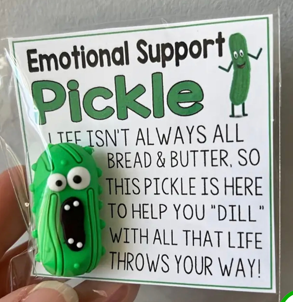 You Are A "Big Dill" Emotional Support Pickle Figurine - Calling all pickle lovers!