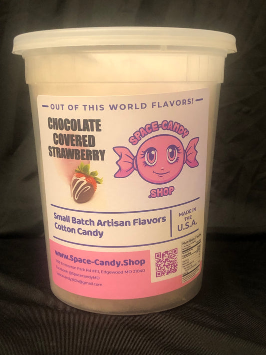 Chocolate Strawberry Classic Cotton Candy 32 oz. Tub