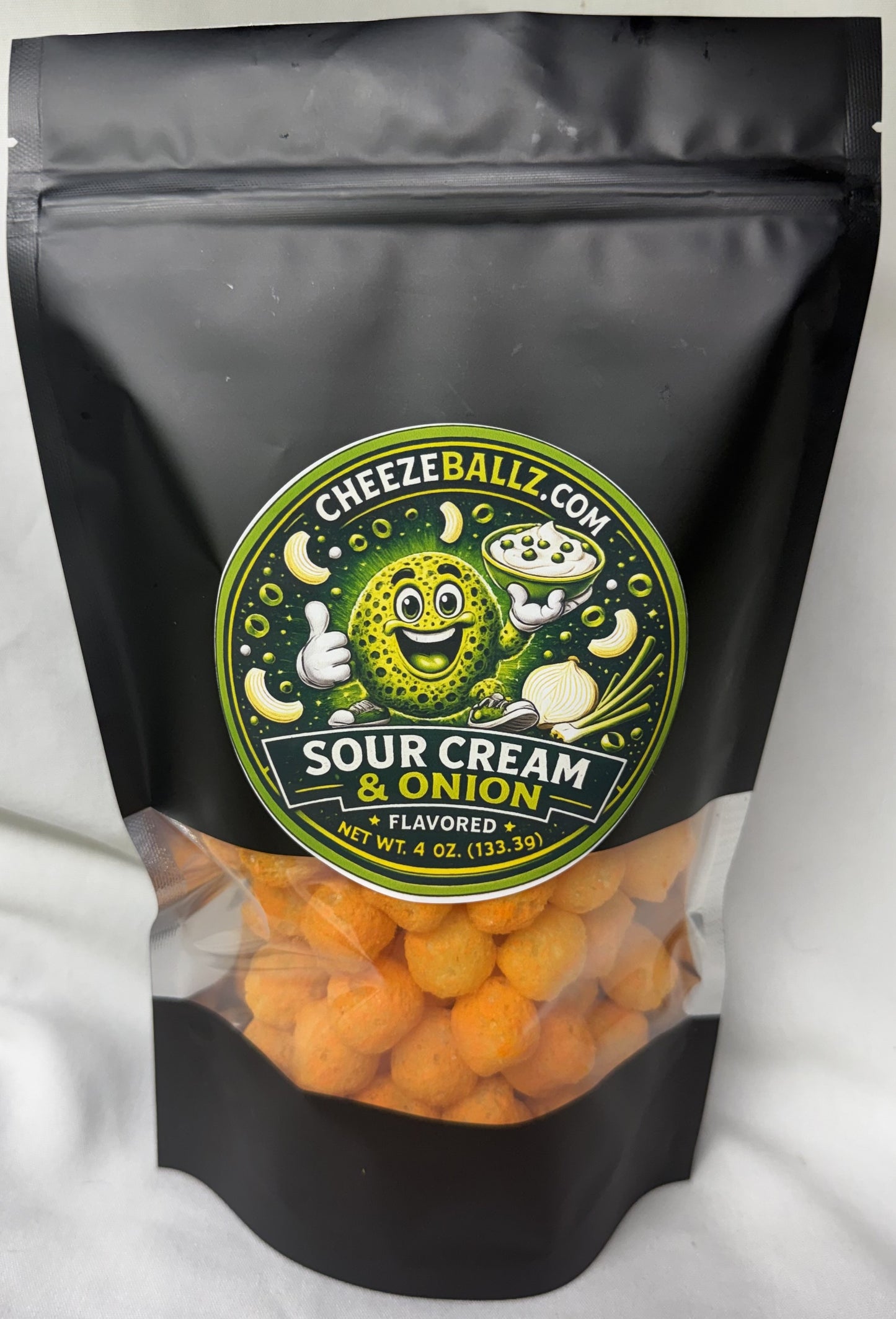 Nacho Cheese - Gourmet Flavored Cheeze Balls - 4 oz. Pouch