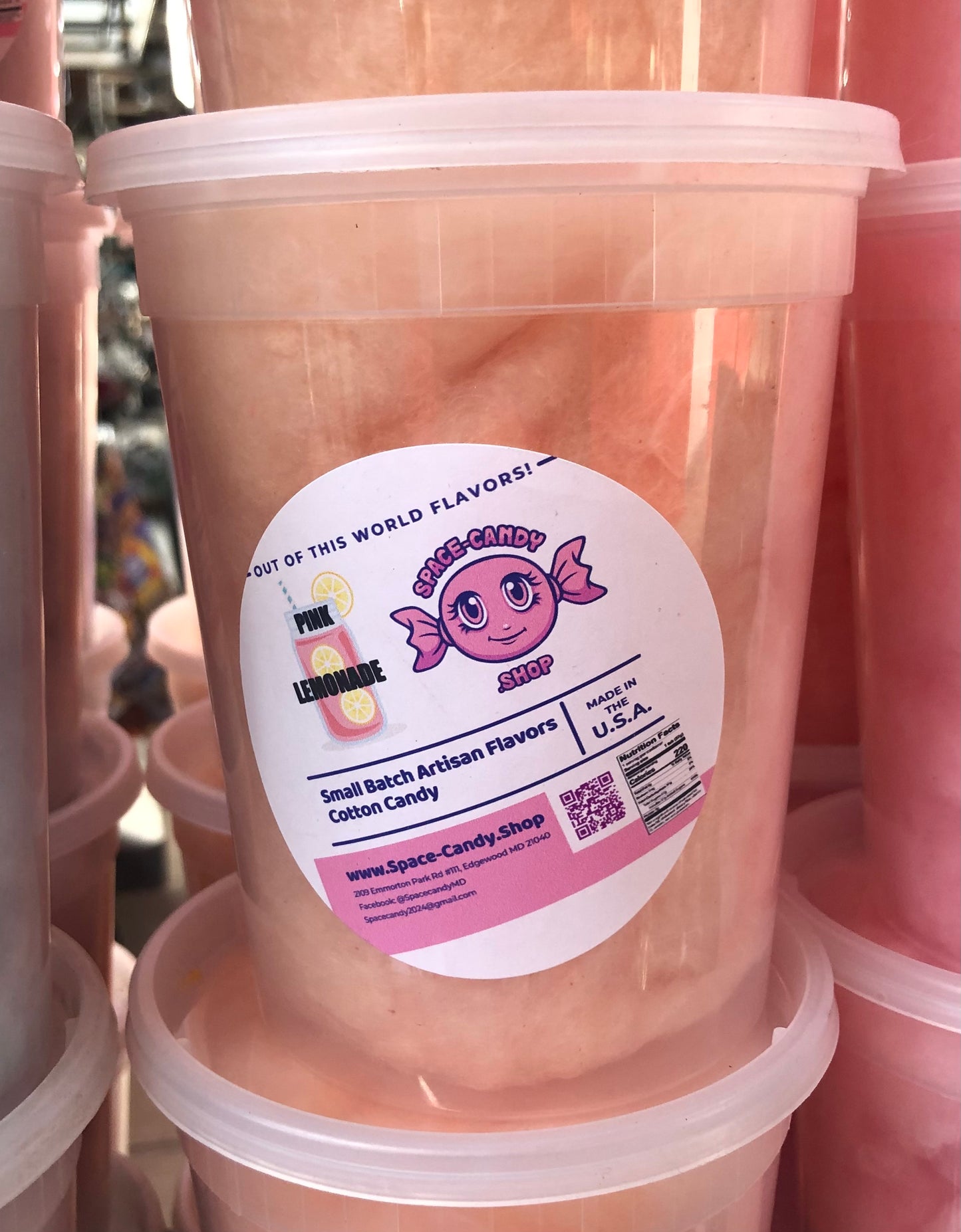 Pink Lemonade Classic Cotton Candy 32 oz. Tub