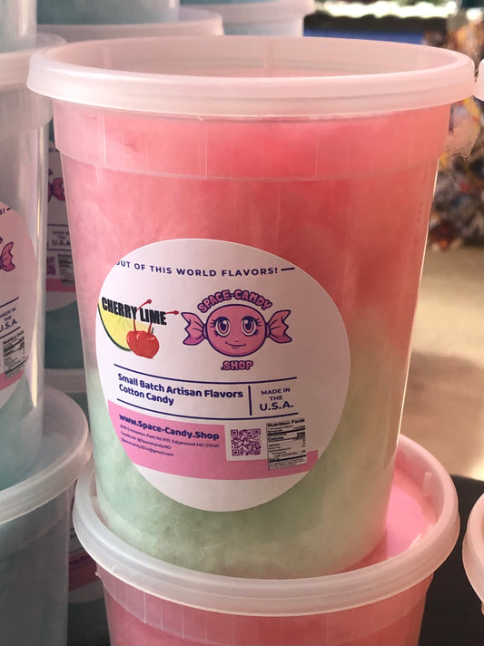 Cherry Lime Classic Cotton Candy 32 oz. Tub