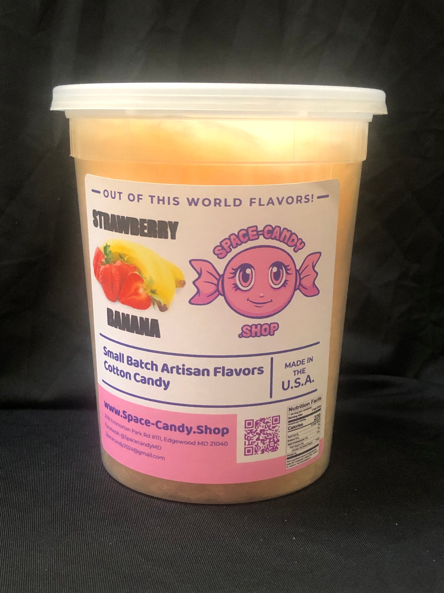 Strawberry Classic Cotton Candy 32 oz. Tub