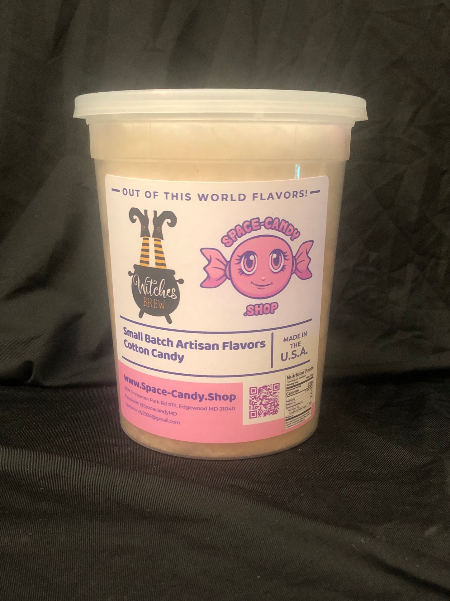 Witches Brew Classic Cotton Candy 32 oz. Tub