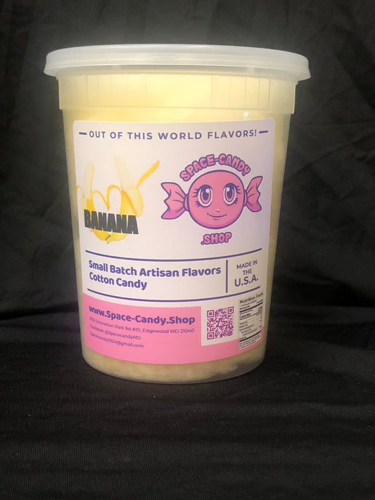 Banana Classic Cotton Candy 32 oz. Tub