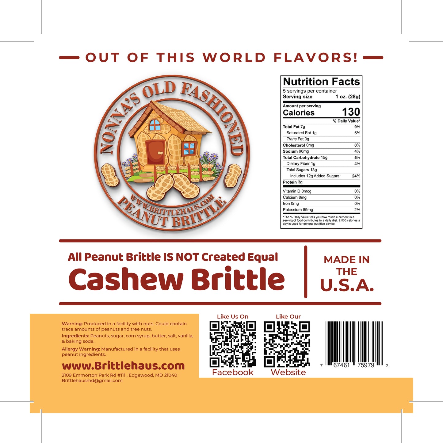 Cashew Brittle