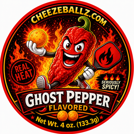 Ghost Pepper - Gourmet Flavored Cheeze Balls - 4 oz. Pouch