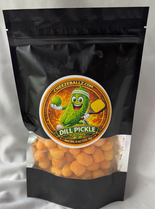 Dill Pickle - Gourmet Flavored Cheeze Balls - 4 oz. Pouch